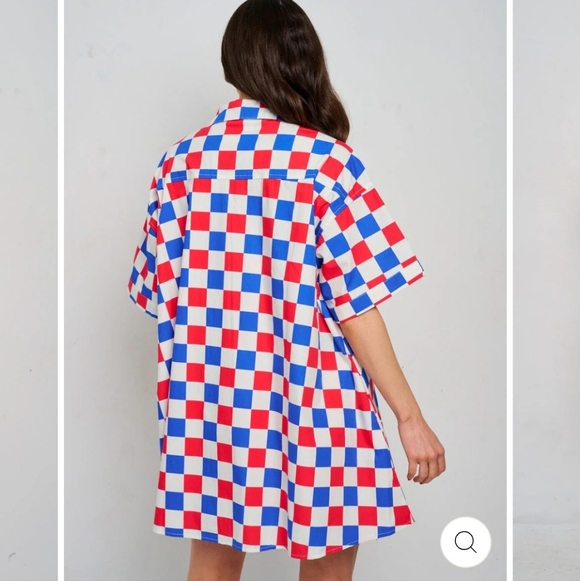 Fantastic Fawn Colorful Checkered Dress New In Poly Bag Size S/M/L available - Picture 2 of 10